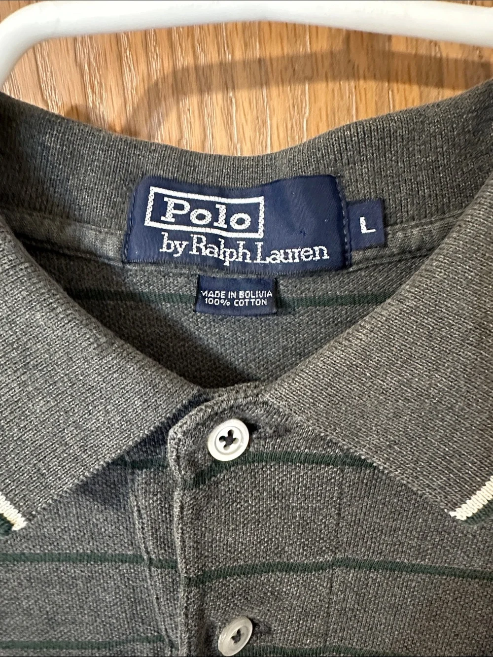 Polo by Ralph Lauren Long-Sleeve Striped Polo Shirt - Dark Gray